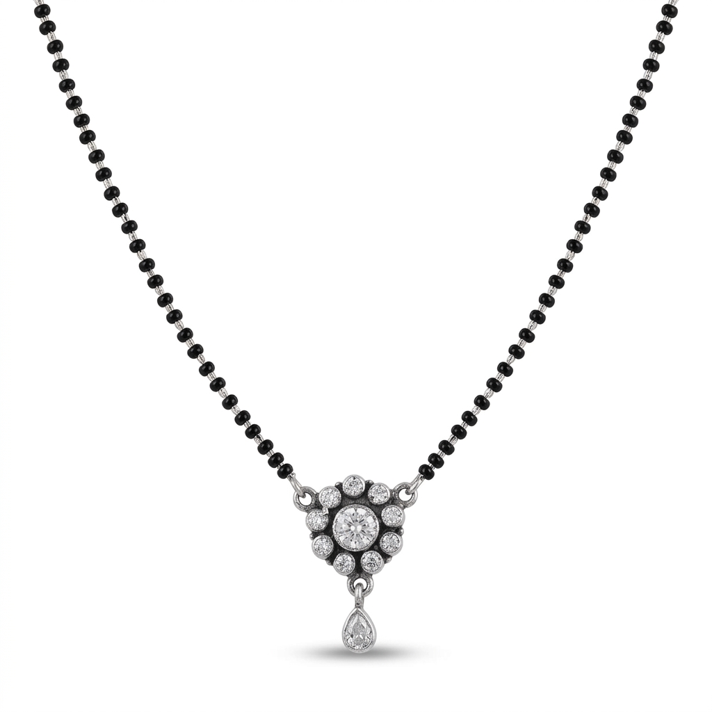 Noorika” Silver Mangalsutra