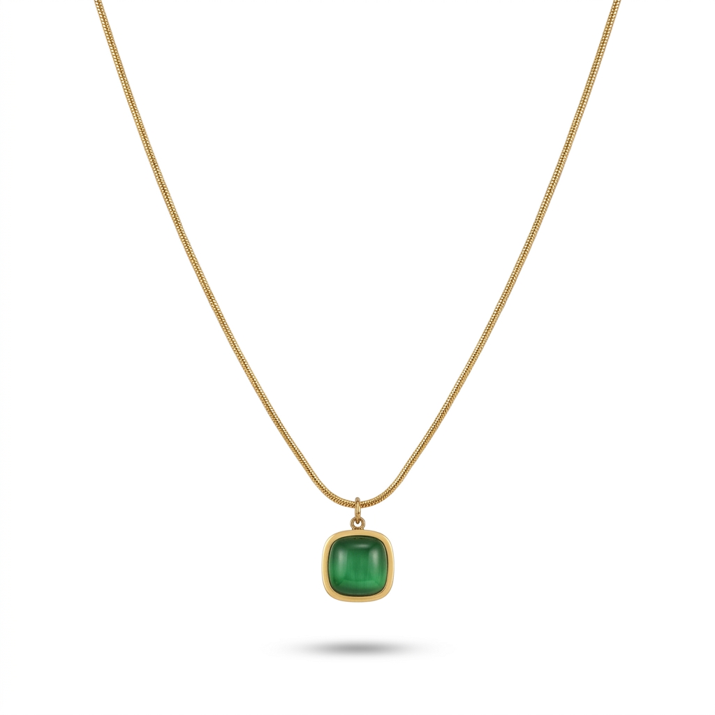 Emerald Poise Jewelry Ensemble