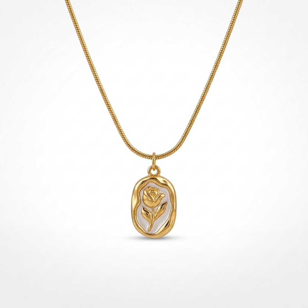 Golden Muse Pendant Necklace
